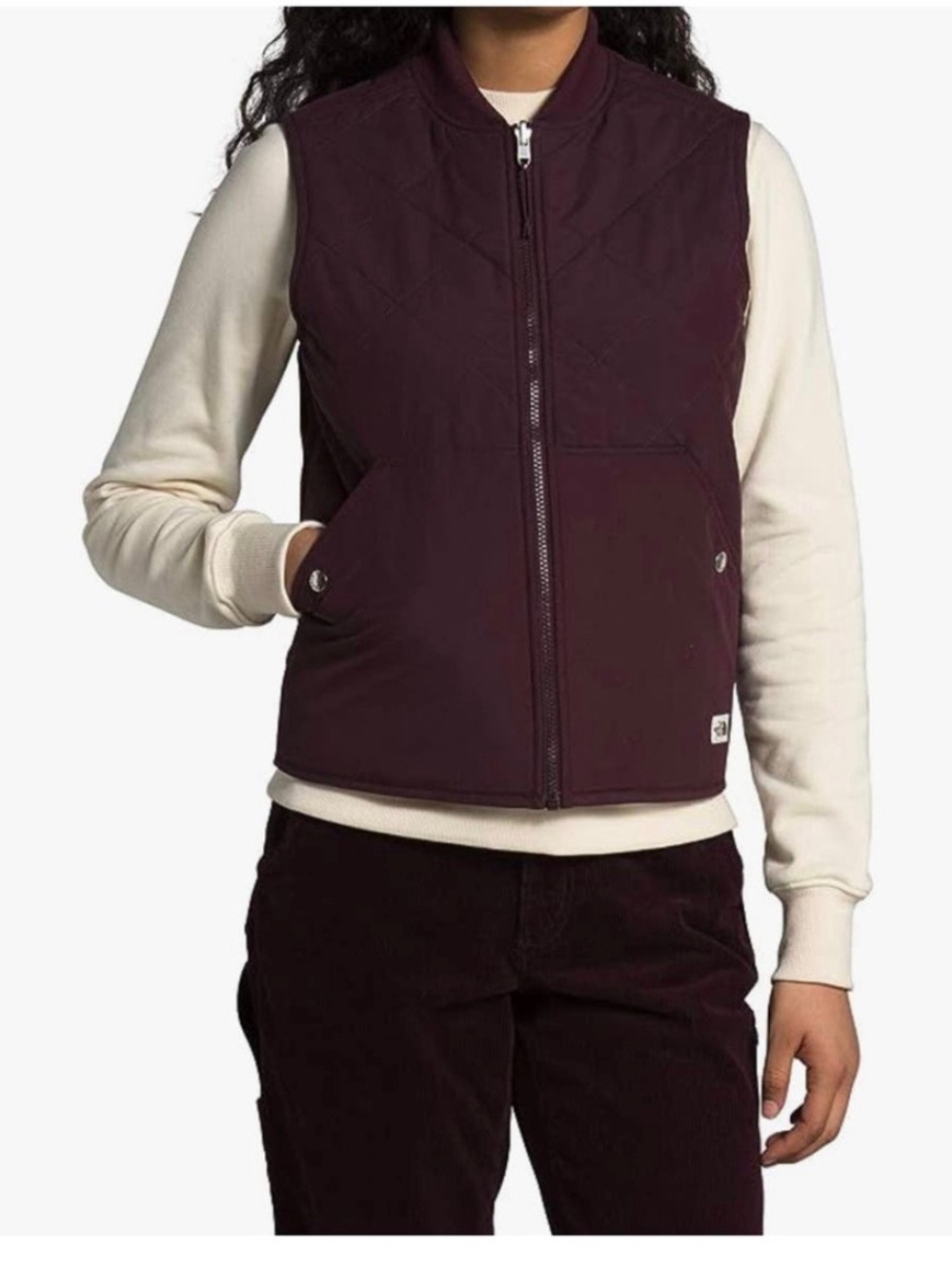 The North Face Women's Cuchillo Reversible Vest in Dark Burgundy | Women’s Small